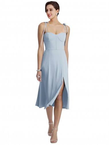 Azul Céu Claro Amor Sem Mangas Linha A Vestidos de Madrinha / Vestidos de Festa / Vestidos de Cocktail / Vestidos de Homecoming Online