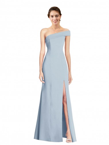 Azul Céu Claro Fora do Ombro Sem Mangas Trombeta Vestidos de Madrinha / Vestidos de Noite / Vestidos de Festa Online
