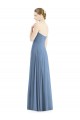 Azul Empoeirado Amor Sem Mangas Linha A Vestido de Madrinha / Vestido de Noite Online
