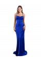Azul Real Decote Capuz Sem Mangas Criss Cruz Bainha Vestidos de Madrinha / Vestidos de Noite / Vestidos de Festa Online