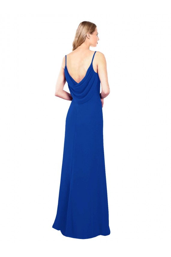 Azul Real Amor Sem Mangas Lombar Linha A Vestidos de Madrinha Online