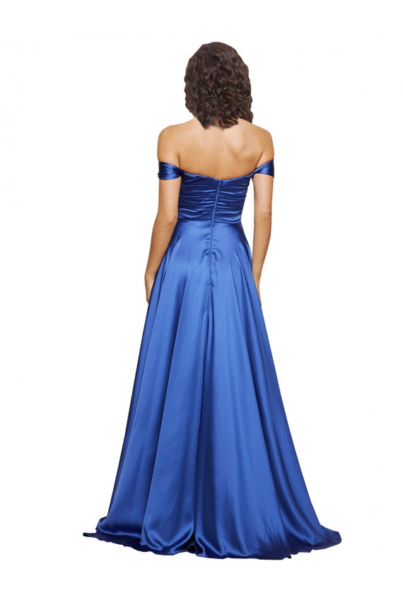 Azul Real Amor Sem Mangas Linha A Vestidos de Madrinha / Vestidos de Noite / Vestidos de Festa Online