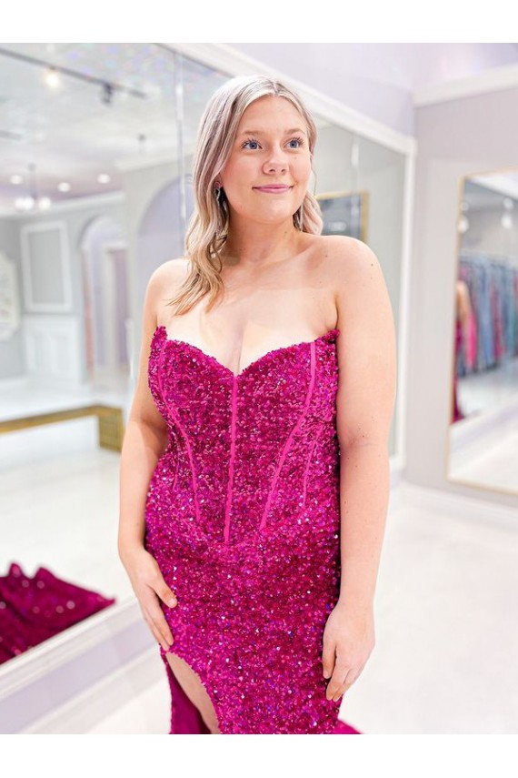  Amor Sem Mangas Bainha Vestidos de Festa Online