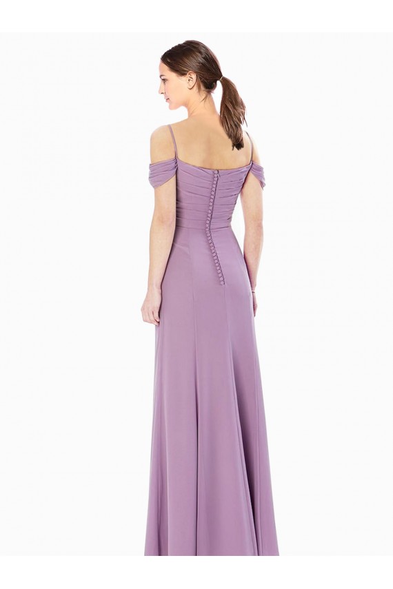  Decote Alto Sem Mangas Bainha Vestidos de Madrinha Online