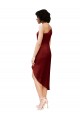 Borgonha Um Ombro Sem Mangas Bainha Vestidos de Madrinha / Vestidos de Noite / Vestidos de Festa Online