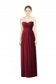 Borgonha Amor Sem Mangas Linha A Vestido de Noite / Vestidos de Madrinha Online