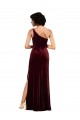 Borgonha Um Ombro Sem Mangas Coluna Vestidos de Madrinha / Vestidos de Noite / Vestidos de Festa Online