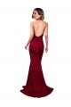 Borgonha Decote V Sem Mangas Abrir de volta Sereia Longo Vestidos de Madrinha / Vestidos de Noite / Vestidos de Festa Online