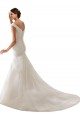 Branco Fora do Ombro Sem Mangas Bainha Longo Vestidos de Noiva Online