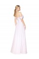 Branco Decote Alto Sem Mangas Linha A Vestidos de Madrinha / Vestidos de Noite / Vestidos de Festa Online