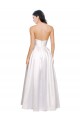 Branco Sem alças Sem Mangas Lombar Linha A Vestidos de Madrinha / Vestidos de Noite / Vestidos de Festa Online