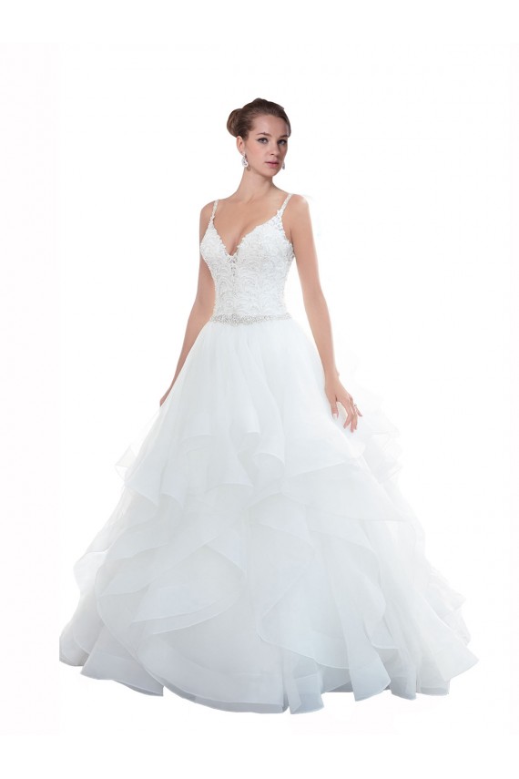 Branco Amor Sem Mangas Vestido de Baile Vestidos de Noiva na Praia Online