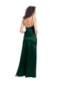 Caçador Verde Colher Sem Mangas Abrir de volta Linha A Vestidos de Madrinha / Vestidos de Noite / Vestidos de Festa Online
