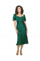 Caçador Verde Amor Mangas Curtas Lombar Linha A Vestidos de Madrinha / Vestidos de Noite / Vestidos de Festa Online