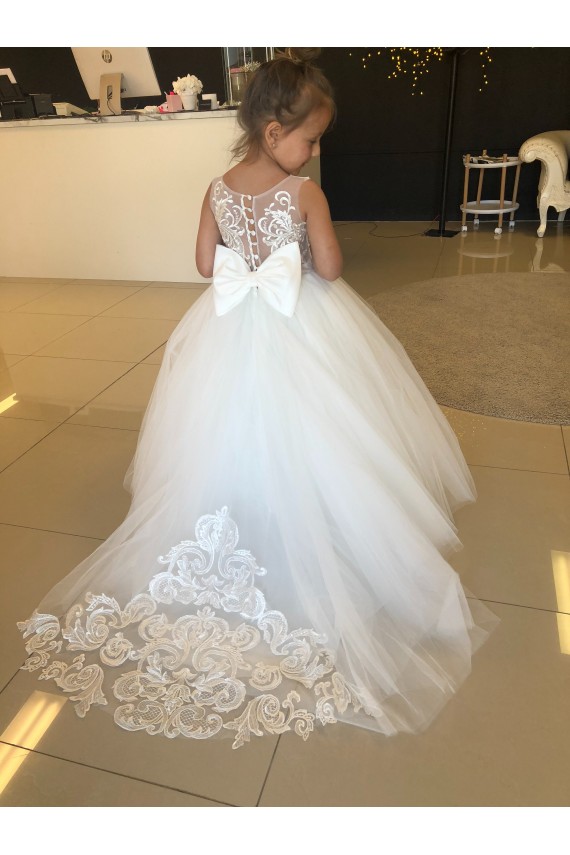Champanhe Amor Sem Mangas Vestido de Baile Vestidos para Meninas de Flores Online