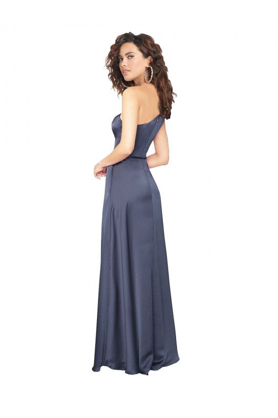 Crepúsculo Um Ombro Sem Mangas Linha A Vestidos de Madrinha / Vestidos de Noite / Vestidos de Festa Online