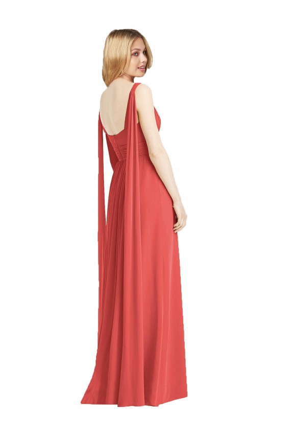 Firecracker Decote V Sem Mangas Lombar Linha A Vestido de Festa / Vestido de Madrinha Online