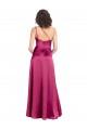 Fúcsia Um Ombro Sem Mangas Abrir de volta Linha A Vestidos de Madrinha / Vestidos de Noite / Vestidos de Festa Online