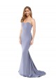 Fumo Azul Sem alças Sem Mangas Lombar Sereia Vestidos de Madrinha / Vestidos de Noite / Vestidos de Festa Online