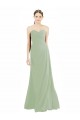Fumo Verde Amor Sem Mangas Linha A Vestidos de Madrinha Online