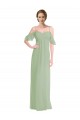 Fumo Verde Alças finas Sem Mangas Lombar Linha A Vestido de Festa / Vestidos de Noiva Online