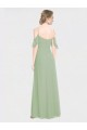 Fumo Verde Alças finas Sem Mangas Lombar Linha A Vestido de Festa / Vestidos de Noiva Online