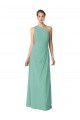 Jade Um Ombro Sem Mangas Linha A Vestidos de Madrinha Online