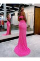  Decote V Sem Mangas Bainha Vestido de Festa / Vestido de Madrinha Online