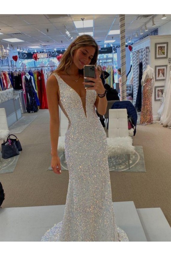  Decote V Sem Mangas Bainha Vestidos de Festa Online