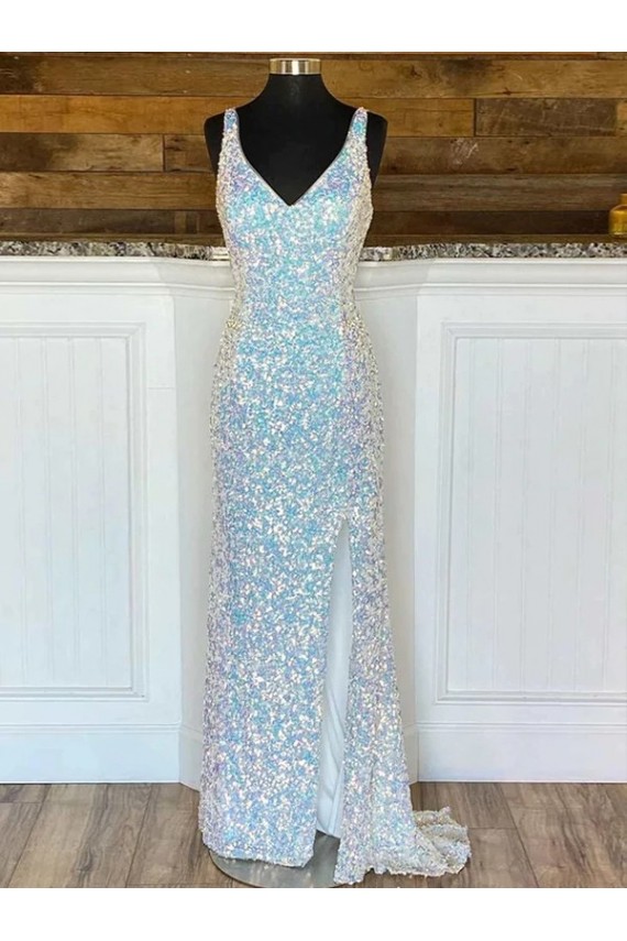  Decote V Sem Mangas Bainha Vestidos de Festa / Vestido de Noiva Online