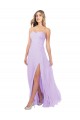 Lilás Sem alças Sem Mangas Linha A Vestido de Madrinha / Vestido de Baile Online