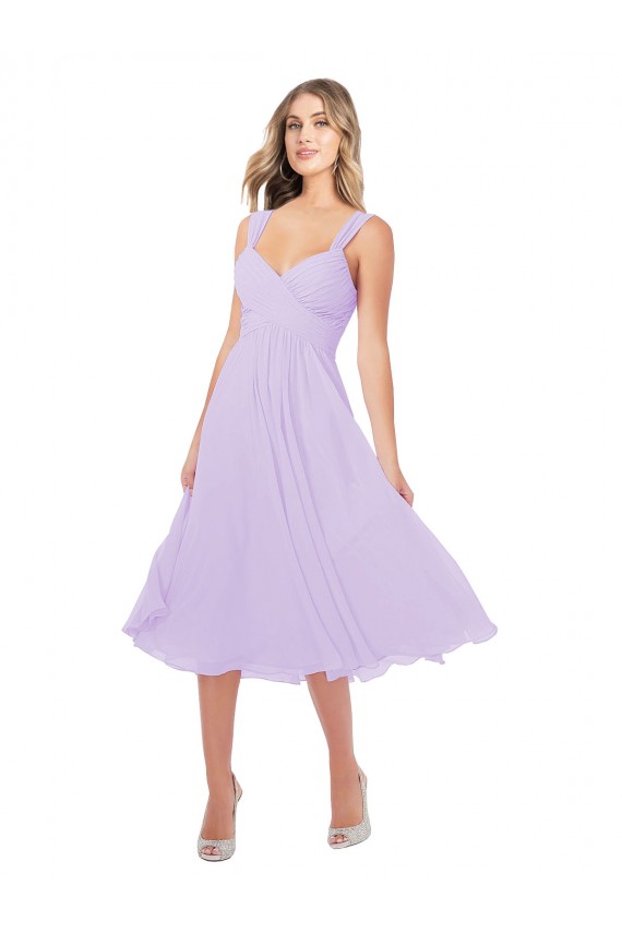Lilás Amor Sem Mangas Linha A Vestidos de Madrinha / Vestidos de Cocktail / Vestidos de Homecoming Online