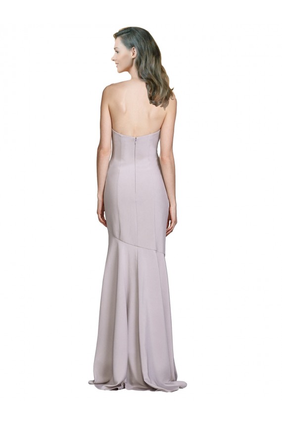 Lilás Ártico Sem alças Sem Mangas Sereia Vestido de Madrinha / Vestido de Festa Online