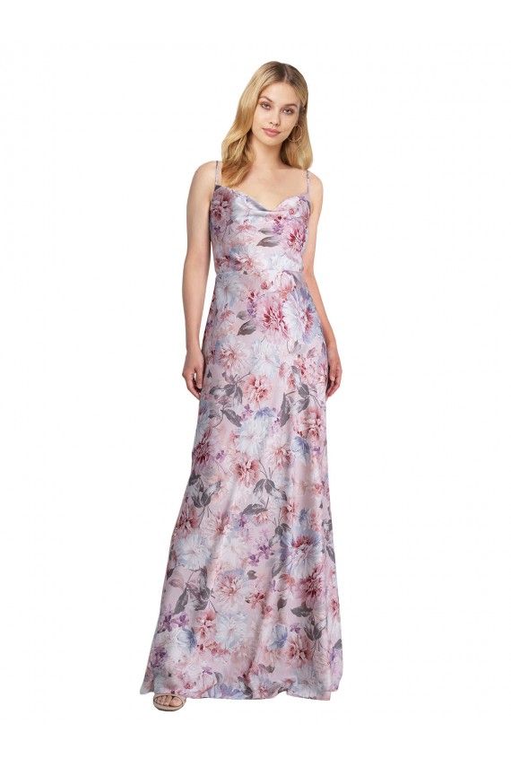  Decote Capuz Sem Mangas Linha A Vestidos de Madrinha / Vestidos de Noite Online