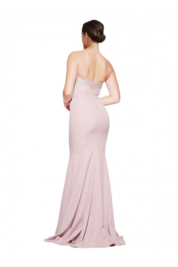 Malva Sem alças Sem Mangas Lombar Bainha Vestidos de Madrinha / Vestidos de Noite / Vestidos de Festa Online