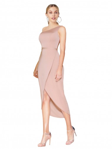 Malva Decote Alto Sem Mangas Sereia Vestidos de Madrinha / Vestidos de Noite / Vestidos de Festa Online