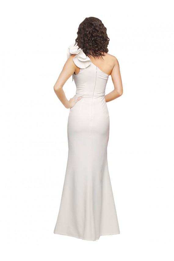 Marfim Um Ombro Sem Mangas Bainha Vestidos de Madrinha / Vestidos de Noite / Vestidos de Festa Online