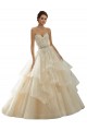 Marfim & Champanhe Amor Sem Mangas Vestido de Baile Vestido de Noiva Online