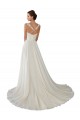 Marfim Amor Sem Mangas Linha A Chiffon & Renda Vestidos de Noiva Online