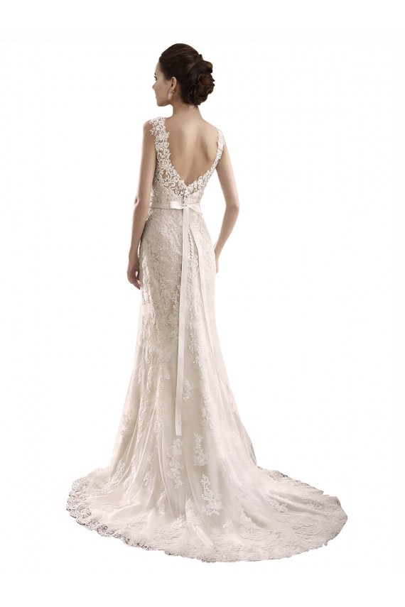 Marfim Amor Sem Mangas Sereia Vestido de Festa / Vestido de Madrinha Online
