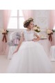 Marfim Amor Sem Mangas Vestido de Baile Vestidos para Meninas de Flores Online