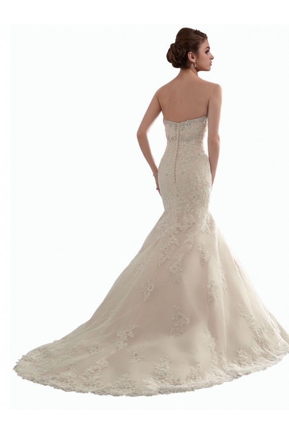 Marfim Amor Sem Mangas Sereia Vestidos de Noiva Online