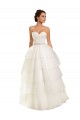 Marfim Amor Sem Mangas Vestido de Baile Tule Vestidos de Noiva Online