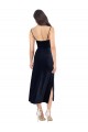 Marinha Negra Decote Capuz Sem Mangas Lombar Coluna Vestidos de Madrinha / Vestidos de Noite / Vestidos de Festa Online