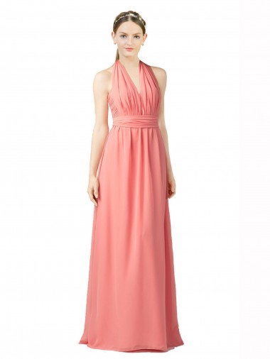 Melancia Amor Sem Mangas Linha A Vestidos de Madrinha Online