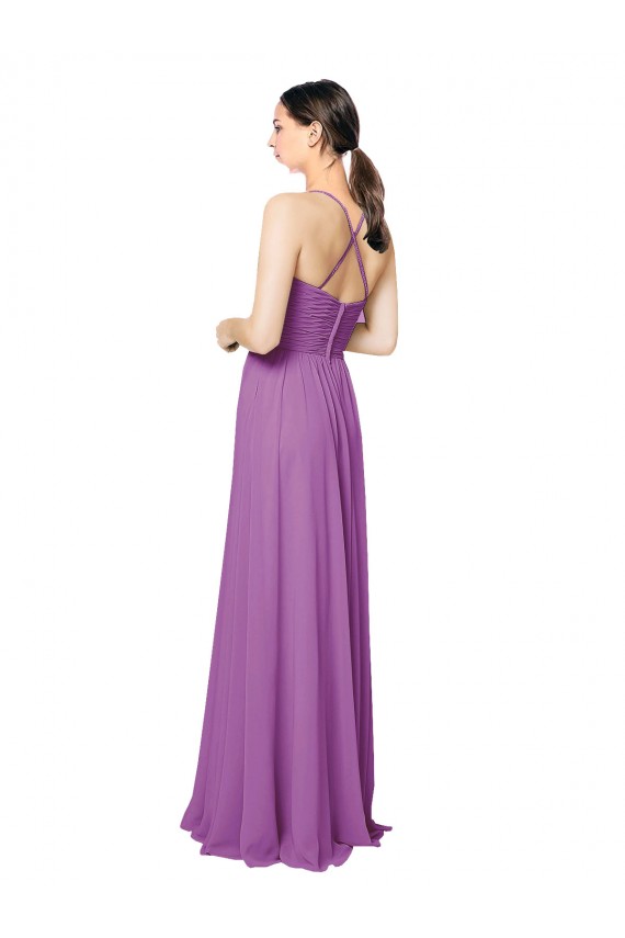 Narciso Amor Sem Mangas Criss Cruz Linha A Vestidos de Madrinha Online