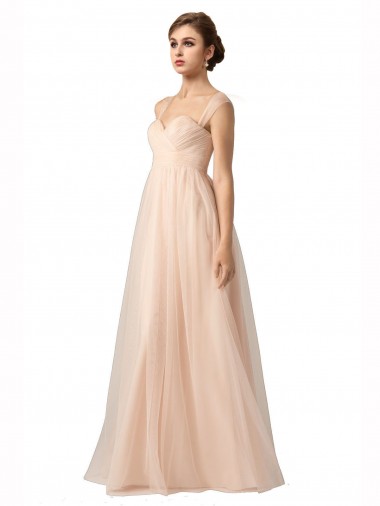 Nu Amor Sem Mangas Linha A Vestido de Festa / Vestido de Madrinha Online