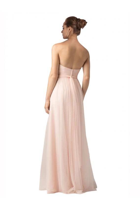 Nu Amor Sem Mangas Linha A Vestidos de Madrinha Online