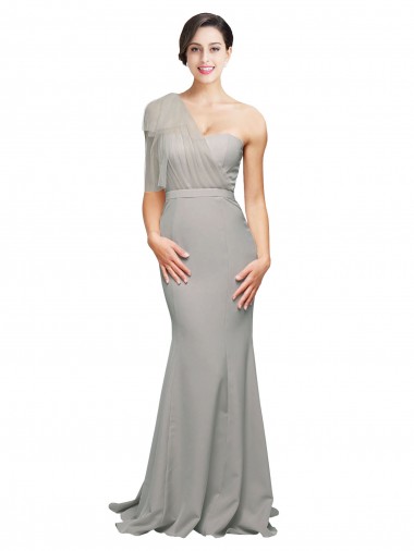 Ostra Prata Amor Sem Mangas Lombar Sereia Vestidos de Madrinha / Vestidos de Noite / Vestidos de Festa Online