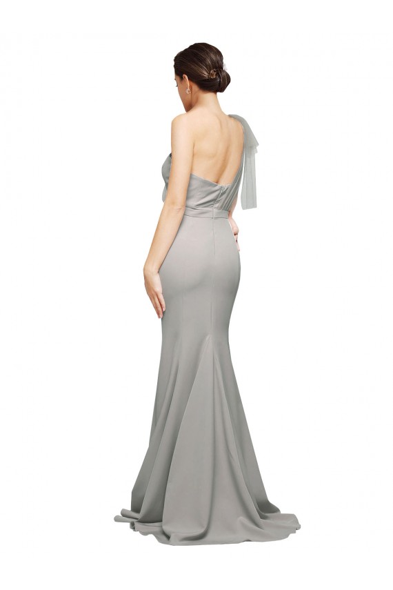 Ostra Prata Amor Sem Mangas Lombar Sereia Vestidos de Madrinha / Vestidos de Noite / Vestidos de Festa Online